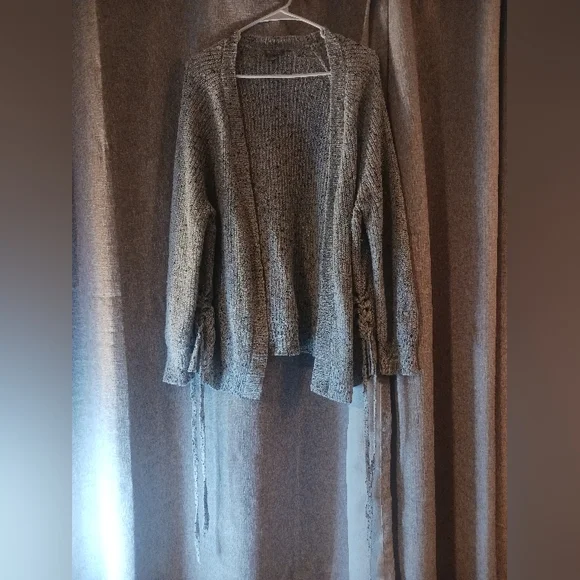 FALLS CREEK WOMEN'S 1X LIGHT GRAY LONG SLEEVE TOP - Picture 3 of 4